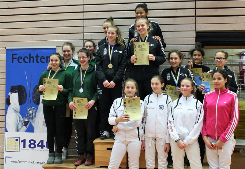 A-Jugend-Degen 2016/2017 - Siegerinnen Mannschaft