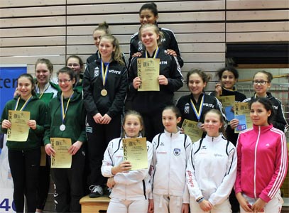 A-Jugend-Degen 2016/2017 - Siegerinnen Mannschaft